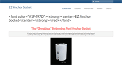 Desktop Screenshot of ezanchorsocket.com